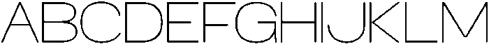 RCL Sentino Expanded Thin otf (100) Font UPPERCASE