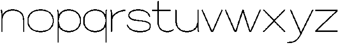 RCL Sentino Expanded Thin otf (100) Font LOWERCASE