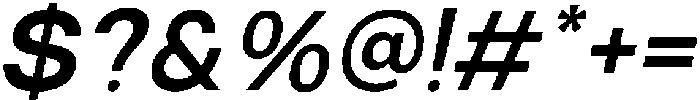RCL Sentino Italic Bold otf (700) Font OTHER CHARS