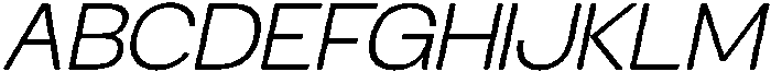 RCL Sentino Italic Light otf (300) Font UPPERCASE