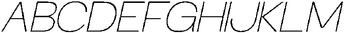 RCL Sentino Italic Thin otf (100) Font UPPERCASE