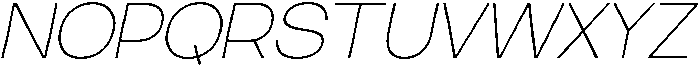 RCL Sentino Italic Thin otf (100) Font UPPERCASE