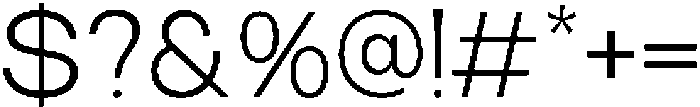 RCL Sentino Light otf (300) Font OTHER CHARS