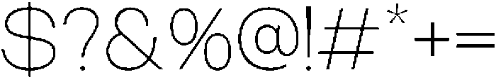 RCL Sentino Thin otf (100) Font OTHER CHARS