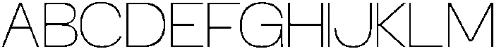RCL Sentino Thin otf (100) Font UPPERCASE
