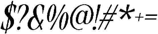 RCL Slicer Italic otf (400) Font OTHER CHARS