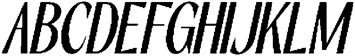 RCL Slicer Italic otf (400) Font UPPERCASE