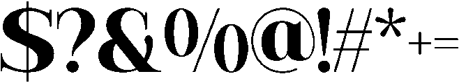 RCL Veluxa Serif ExtraBold otf (700) Font OTHER CHARS