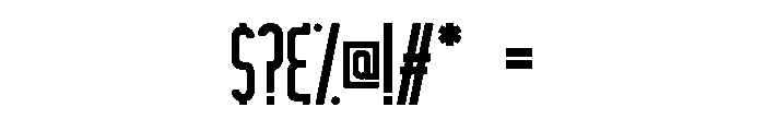 RC Rocket Regular Font OTHER CHARS