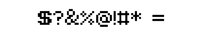 RCR Font OTHER CHARS