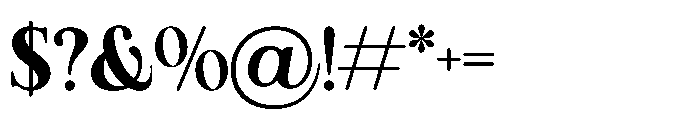 RCL Arviel Bold Font OTHER CHARS