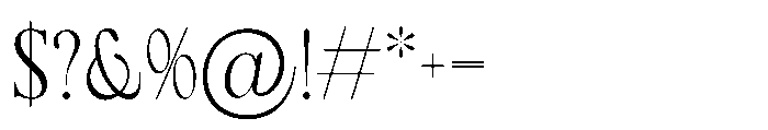 RCL Arviel Extra Light Font OTHER CHARS