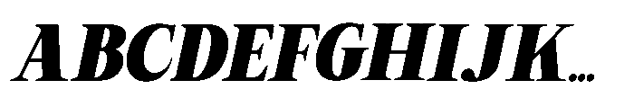 RCL Arviel Italic Black Italic Font UPPERCASE