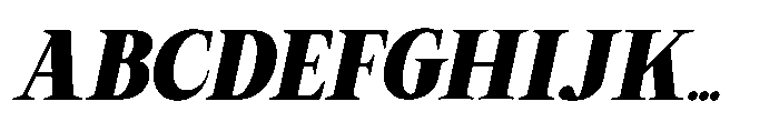 RCL Arviel Italic Extra Bold Italic Font UPPERCASE