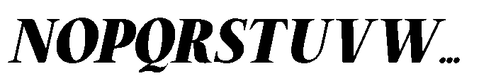 RCL Arviel Italic Extra Bold Italic Font UPPERCASE