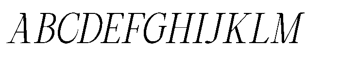 RCL Arviel Italic Extra Light Italic Font UPPERCASE