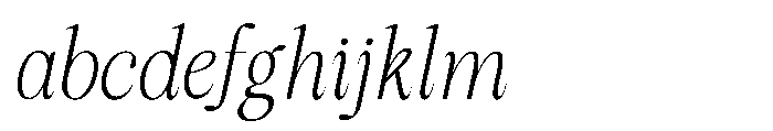 RCL Arviel Italic Extra Light Italic FONT