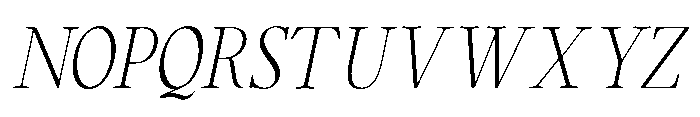 RCL Arviel Italic Thin Italic Font UPPERCASE