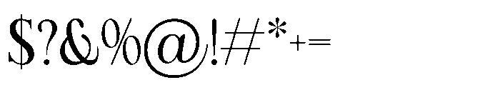 RCL Arviel Regular Font OTHER CHARS