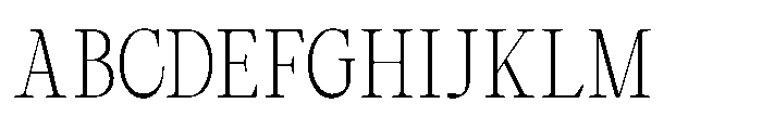 RCL Arviel Thin Font UPPERCASE