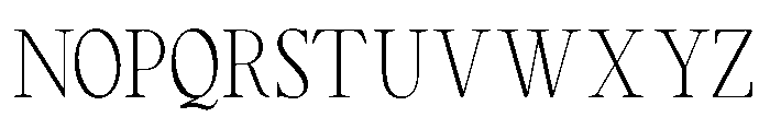 RCL Arviel Thin Font UPPERCASE