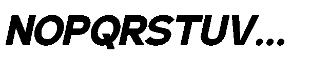 RCL Back One Bold Italic Font UPPERCASE