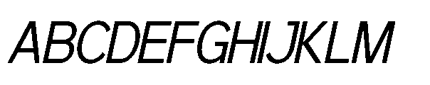 RCL Back One Extra Light Italic Font UPPERCASE