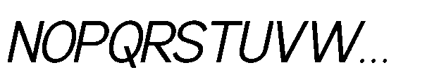 RCL Back One Extra Light Italic Font UPPERCASE