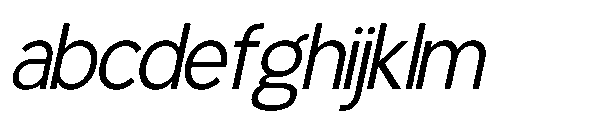 RCL Back One Extra Light Italic FONT