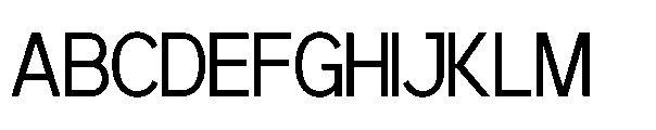 RCL Back One Extra Light Font UPPERCASE