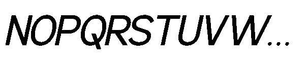 RCL Back One Light Italic Font UPPERCASE
