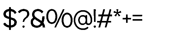 RCL Back One Light Font OTHER CHARS