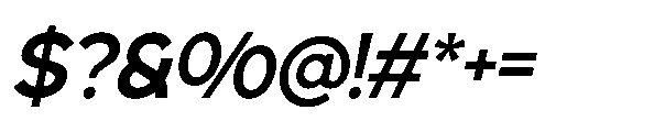 RCL Back One Medium Italic Font OTHER CHARS