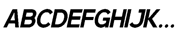 RCL Back One Medium Italic Font UPPERCASE