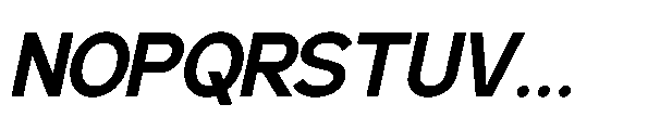 RCL Back One Medium Italic Font UPPERCASE