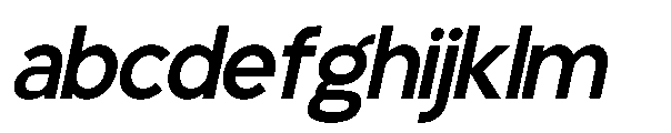 RCL Back One Medium Italic FONT