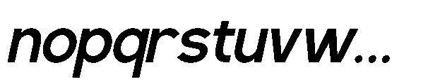 RCL Back One Medium Italic Font LOWERCASE