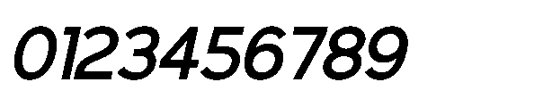 RCL Back One Regular Italic Font OTHER CHARS