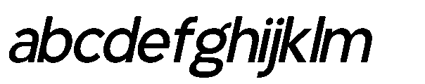 RCL Back One Regular Italic FONT