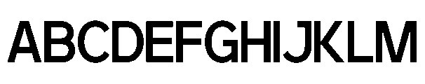 RCL Back One Regular Font UPPERCASE