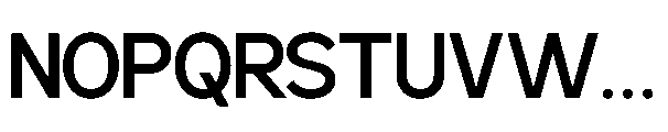 RCL Back One Regular Font UPPERCASE