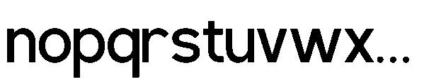 RCL Back One Regular Font LOWERCASE