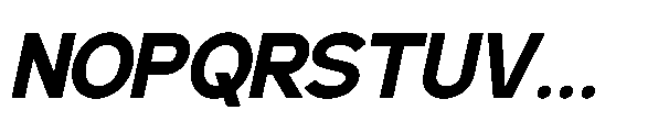 RCL Back One Semi Bold Italic Font UPPERCASE