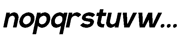 RCL Back One Semi Bold Italic Font LOWERCASE