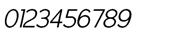 RCL Back One Thin Italic Font OTHER CHARS
