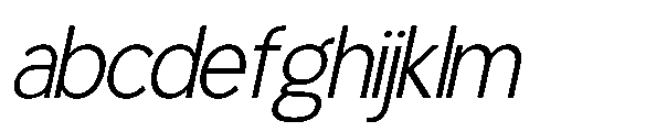 RCL Back One Thin Italic FONT