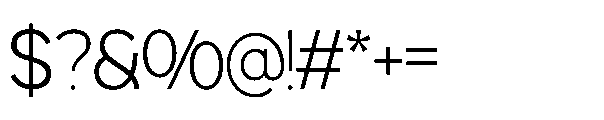RCL Back One Thin Roman Font OTHER CHARS