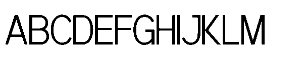 RCL Back One Thin Roman Font UPPERCASE