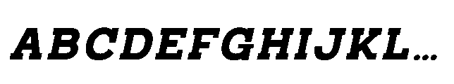 RCL Bricko Bold Italic Font UPPERCASE