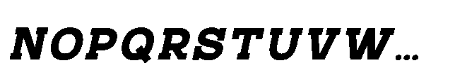 RCL Bricko Bold Italic Font UPPERCASE